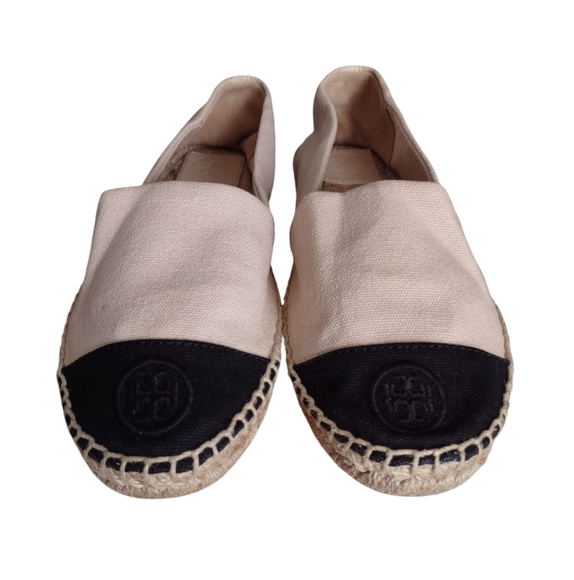 Tory Burch Size 7 Colorblock Espadrille Flat Shoes - Picture 2 of 15